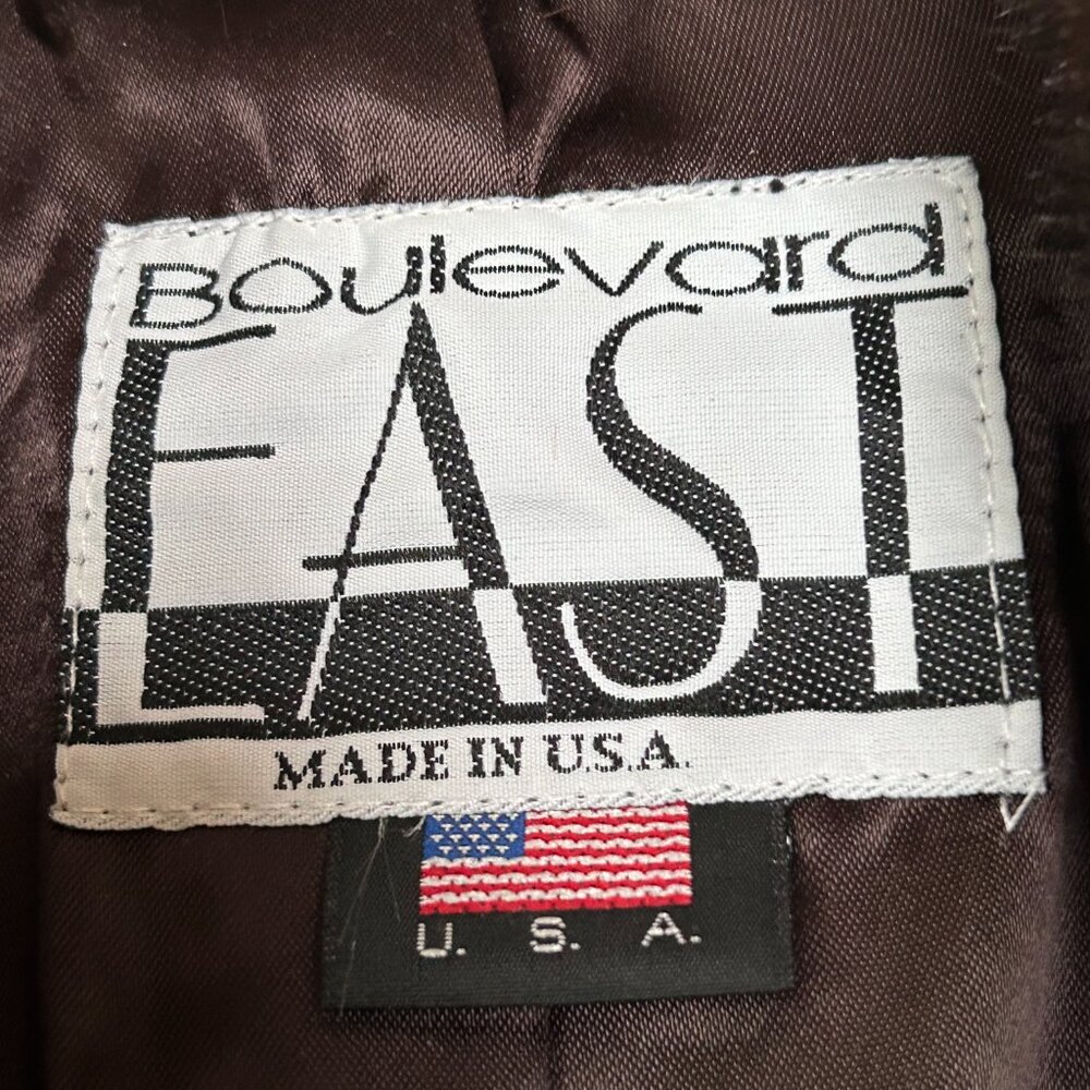 Boulevard East full-length faux fur coat in size LARGE - Picture 2 of 6